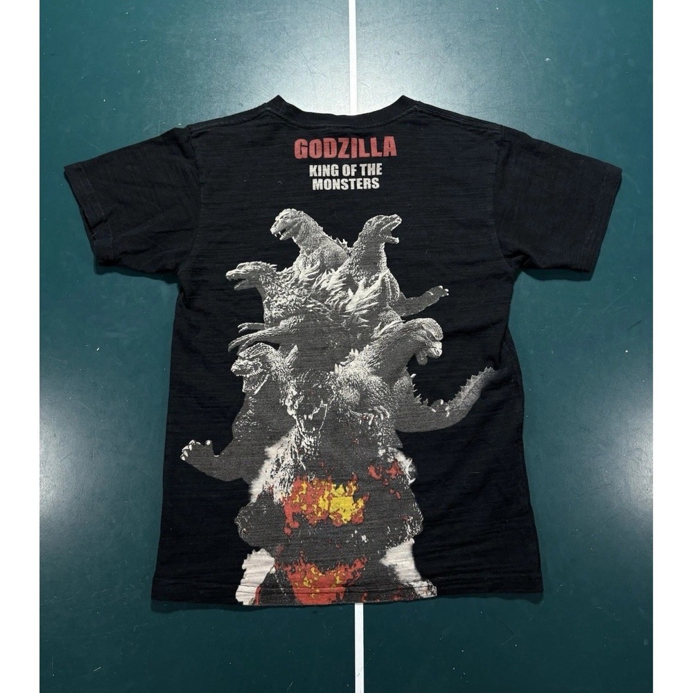 Vintage Y2K Godzilla King Of Monster Japanese Movie Promo Graphic T Shirt Small